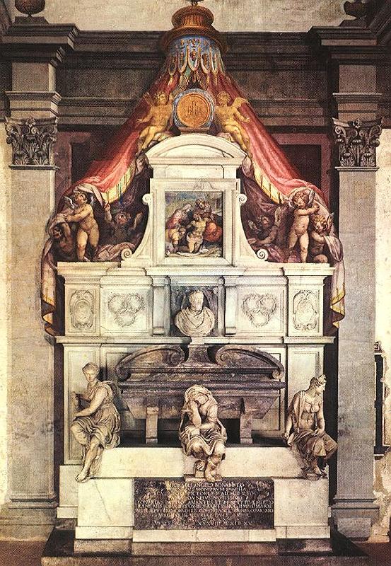 VASARI, Giorgio Monument to Michelangelo ar oil painting image